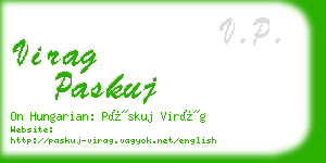 virag paskuj business card